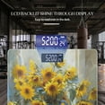 thumbnail image 3 of Bathroom Scale, Highly Accurate Digital Body Scale,Precisely Measures Weight up to 400 lbs-Bouquet Of Sunflowers In Antique Blue Vase Stands, 3 of 4