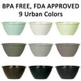 thumbnail image 3 of 50 Ounce Plastic Bowls, Large Cereal Bowls, Large Soup Bowls, Set of 9 - Urban YE392.108, 3 of 4