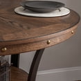 thumbnail image 6 of Powell Holloway Round Counter Height Dining Table with Shelf, Rustic Umber, 6 of 7