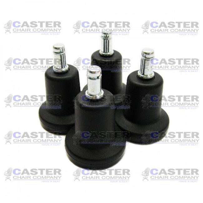 Short Profile Black Stem,Changing Movable Office Chair Swivel Caster Wheels to Fixed Stationary Castors MySit Bell Glides Replacement 7/16x7/8 11x22mm 5pcs BellGlide_Short2 