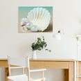 thumbnail image 5 of Chilfamy Pearl Shells Ocean Canvas Wall Art Ready To Hang Home Decor 16x12in, 5 of 6
