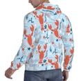 thumbnail image 6 of Wukai Lobsters Print Men Hoodies Fleece Sweatshirts Long Sleeve Sweaters Pullover Fall Outfits Winter Clothes-XX-Large, 6 of 7
