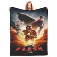 thumbnail image 2 of The Flash Throw Blanket Soft Cozy Warm College Printing Oversized Lightweight Home Decoration All Seasons For Sofa Bed Couch Bedroom, 2 of 8