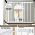 thumbnail image 4 of Baby Safety Gate, Caveen 36" Tall, 29.5-48.8" for Stairs and Doorway,Pressure Mount Baby Gate for Ages 6 to 36 Months, White, 4 of 6