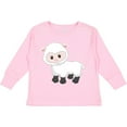 thumbnail image 3 of Inktastic Cute White Lamb Boys or Girls Long Sleeve Toddler T-Shirt, 3 of 5
