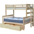 thumbnail image 1 of Delano Twin over Full End Ladder Bunk Bed Natural, 1 of 2