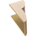 thumbnail image 6 of 12"W x 12"D x 24"H Wide Crestline Rough Cedar Woodgrain TimberThane Corbel, Primed Tan, 6 of 6