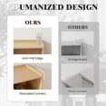 thumbnail image 4 of Gelloan Nightstand Set of 2, Rattan Drawer Bedside Table with Open Storage, Modern Wooden End Table, for Bedroom, Dorm and Small Spaces,Natural, 4 of 7