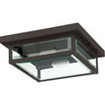 thumbnail image 4 of WVR1612WT Quoizel Lighting Westover 2-Light Outdoor Flush Mount - 4 Inches Tall and 12 Inches Square-Western Bronze Finish, 4 of 6