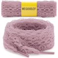 thumbnail image 2 of SHIYOU - Lacets Plats Fantaisie : Lacets Roses Sales de 3CM de Large pour Femmes 27 Pouces - 2 Paires, 2 of 4
