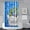 Bt-yfx00503, variant on Green Plant Shower Curtain Floral Leaf Watercolor Bathroom Curtain Flower Stall Herb Aesthetic Green Leaf Shower Curtain Set with Hooks for Bathroom, 36" Wx72 L, Blue