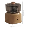 thumbnail image 2 of Mini procesador de alimentos eléctrico de 350 ml con picadora de ajo (marrón claro) Electrodomésticos, 2 of 7