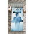 thumbnail image 3 of Ambesonne Blue Quilted Bedspread Set 2 Pcs, American Football Hero, Twin Size, Blue, 3 of 3