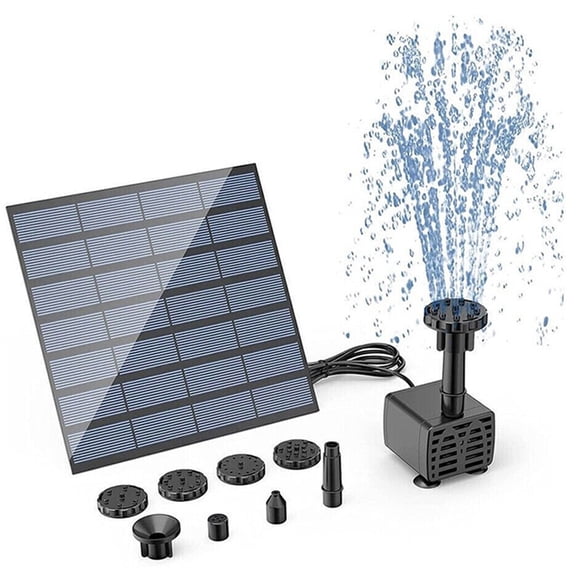 Solar Power Fountain Water Pump for Bird Bath, Floating Solar Powered Water Fountain Pump for Bird Bath, Garden, Pond, Pool, Outdoor (1.5W)