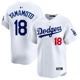 thumbnail image 1 of Camiseta de béisbol clásica blanca de local de Yoshinobu Yamamoto de Los Angeles Dodgers, camiseta de béisbol bordada con número de estrella.-XXXL, 1 of 2