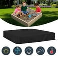 thumbnail image 4 of Yokua Square Sandboxes Sandpit Lid with Easy Cleaning for Home Backyard Play Areas, 4 of 14