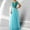 Blue, variant on BLTIBY Womens Maxi Sequin Evening Dress Chiffon V Neck Sleeveless Patchwork Bridesmaid Prom Dresses Elegant Glitter Formal Gowns Beige M