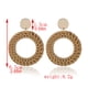 thumbnail image 3 of Artículos trenzados de ratán Vintage, pendientes, estilo bohemio, geométrico, exagerado, hecho a mano, cómodo, joyería, estilo rombo Ropa, zapatos y accesorios Miscelánea estilo de anillo Minnieouse AP009393-02, 3 of 6