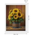 thumbnail image 2 of Diamond Art Kits for Adults, Sunflowers In Rustic Wooden Bucket 5D Diamond Painting Kits for Adults Beginners, DIY Full Drill Diamond Painting, Gem Art and Crafts 12x16, 2 of 7