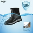 thumbnail image 2 of HISEA Men's Rain Boots Ankle Height Rubber Neoprene Hunting Boots, Black, US Size 10, 2 of 11
