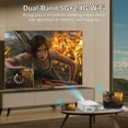thumbnail image 3 of Salange LCD Full HD 1080p Support 4K 15000 LM Home Theater Movie Multimedia Projector, 3 of 7