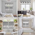 thumbnail image 6 of Black Plaid Farmhouse Kitchen Curtains Sets for Windows 36 Inch Length, Watercolor Cute Country Cow Checkered Rod Pocket Window Treatments Tier Curtains and Valances Set for Bedroom/Bathroom, 6 of 8