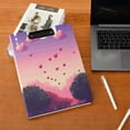 thumbnail image 5 of FORMRS A4 Clipboard Folder with Pen Holder Horizontal Foldable School Office Binder, Pixel Floating Hearts, 5 of 9