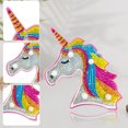 thumbnail image 3 of Creativo DIY pintura de diamante completo caballo luz LED dormitorio decoración lámpara de noche, 3 of 9