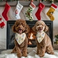 thumbnail image 4 of Dog Bandana 2 Pack,Beige Princess Dress Pattern Bandanas for Dogs,Cat Bandana,Small/ Large Dog Bandana 2 Size,Dog Bandanas, 4 of 6