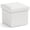 White, variant on Ornavo Home 1 Pack Small Storage Ottoman Foldable Collapsible Cube Square Linen Ottoman Foot Rest Stool Seat, for Living Room, Bedroom, Home Office, Dorm - 12 x 12 x 12, White