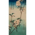 thumbnail image 3 of Hiroshige, Ando 9x14 Black Modern Framed Museum Art Print Titled - Small bird on a branch of Kaidozakura., 1834, 3 of 5