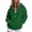 sweatshirt for women - Green, variant on Daznico Women's Half Zip Hoodie Sweatshirt Oversized Long Sleeve with Kangaroo Pocket Soft Lightweight Athleisure Top for Wear,S