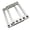 Silver, variant on High Strength Aluminum SSD Mounting Frame Optimized For Space Efficiency