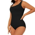 thumbnail image 3 of COMFREE Womens' Waist Trainer Seamless Round Neck Tummy Control Shapewear Bodysuit, 3 of 6