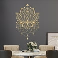 thumbnail image 2 of Wall Sticker Living Room Flower Glass Mirror Decorative Decal PVC Self Adhesive Wallpaper Craft Glass Mirror Decoration Household, 2 of 8