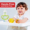 thumbnail image 6 of (3-Pack) Bottle Handles for Dr Brown Narrow Baby Bottles with Easy Grip Handles to Hold Their Own Bottle - BPA-Free Soft Silicone - Red Green and Blue, 6 of 7