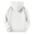 thumbnail image 5 of Garbnen Girls Oversized Hoodie White Long Sleeve Oversized Sweatshirt with Pocket Fall Fleece Preppy Clothes for Teenage Girls 12-13 Years, 5 of 6
