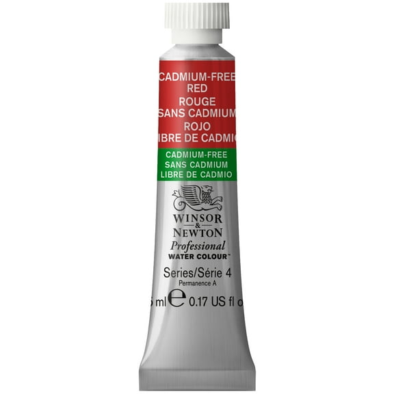 Winsor & Newton Professional Watercolor, 5ml, Cadmium-Free Red Medium