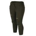 thumbnail image 2 of Women Ripped Jeans Skinny Pencil Pants Stretch Trousers, 2 of 6