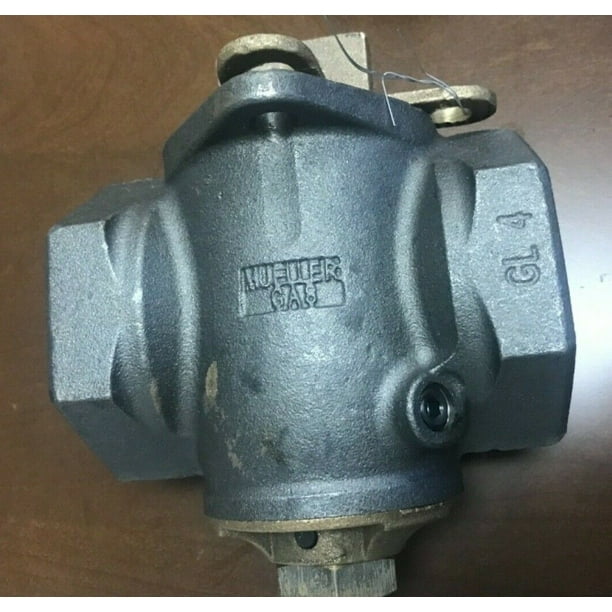 Mueller Company H-11175 1 in. Galvanized Gas Stop Valve with Lockwing