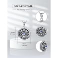 thumbnail image 5 of Dorunmo Evil Eye Necklace Heart Locket Necklace that Hold 2 Photos 925 Sterling Silver Evil Eye Jewelry Picture Locket Pendant for Women, 5 of 7