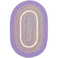 thumbnail image 1 of Rhody Rug KI15R084X108 7 x 9 in. Kids Isle Violet Banded Oval Rug, 1 of 1