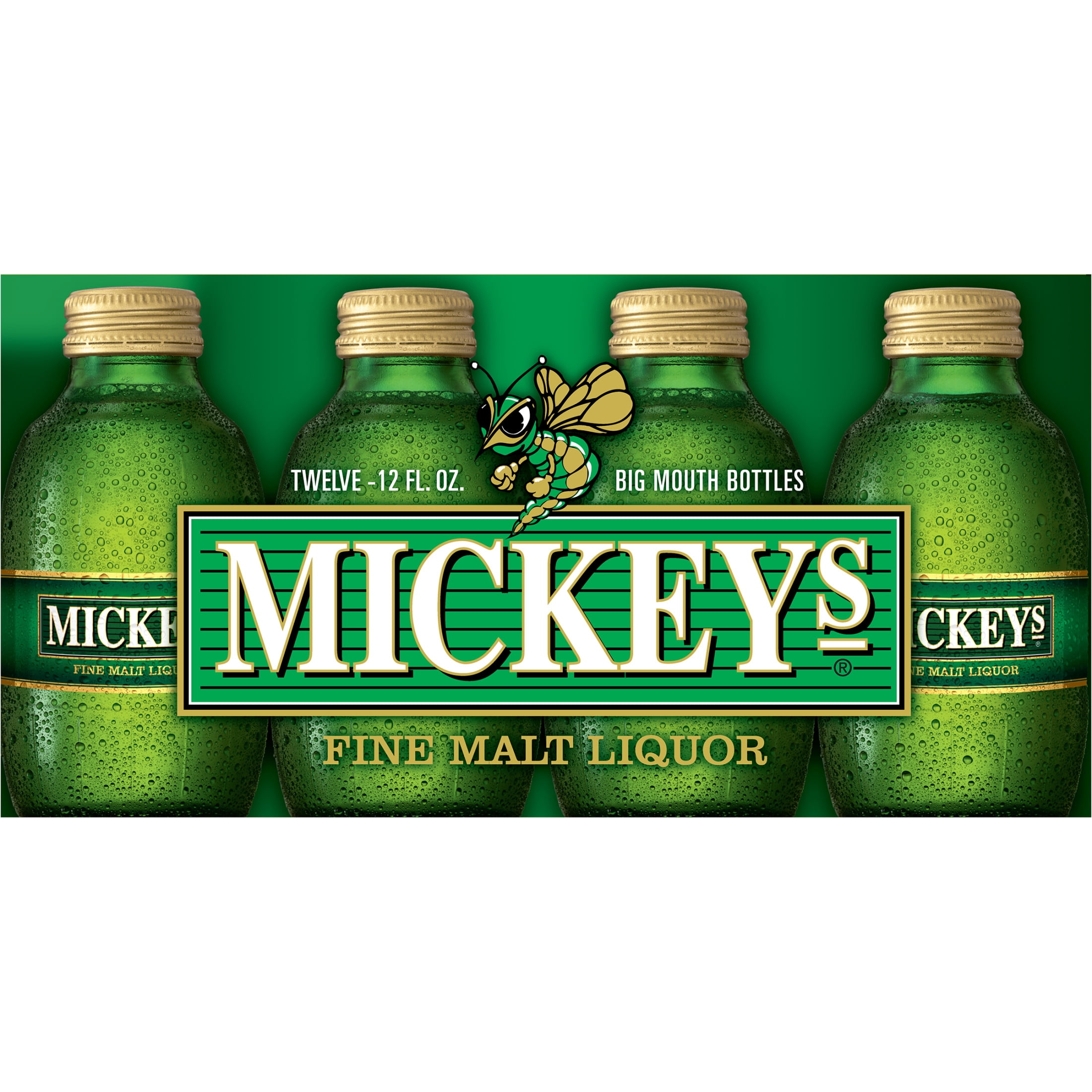 Mickey's Beer, 12 Pack, 12 fl oz Glass Bottles, 5.6% ABV