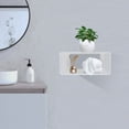 thumbnail image 6 of Wall-Mounted Acrylic Floating Nightstand for Apartments, Offices, Living Rooms, Bedrooms, Bathrooms, Study Rooms, or Other Places to Store Books, Decorations, Cups, Small Plants, Desk Lamps, 6 of 12