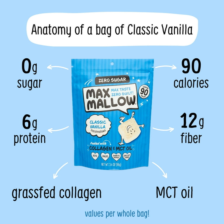 Know Brainer Keto Gluten-Free Treats, Max Mallow Low Carb