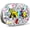 Graffiti, variant on Portable Loud Speaker with Lights, 96W Speakers 5.4 Outdoor Boombox, Bass/ Sound, Charge/USB/AUX for /Party, Personalized Ideas