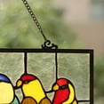 thumbnail image 2 of RADIANCE Goods Tiffany-Glass Featuring Birds Window Panel 25.5x10.5, 2 of 4