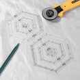 thumbnail image 1 of Regla De Retazos Plantillas de edredón hecho a mano, regla de mosaico acrílico, herramienta de dibujo de edredón DIY (D Hugtrwg Libre de BPA, 1 of 7