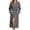 Gray, variant on UVN Long Robes for Women Long Sleeve Kimono Bathrobe Waffle Knit Wrap Robe Soft Cozy Lightweight Sleepwear Nightgown with Pockets