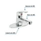 thumbnail image 2 of Llave Mezcladora Lavabo Cromada Monomando, 2 of 4